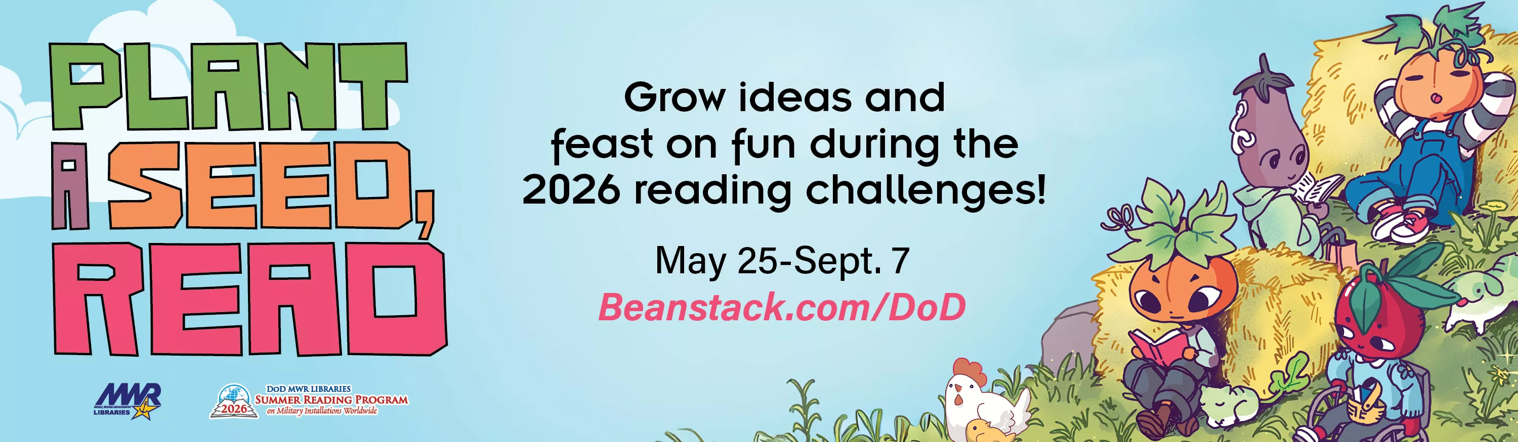 Participate in DoD Summer Reading Program by visiting beanstack.org/dod and searching for your installation.